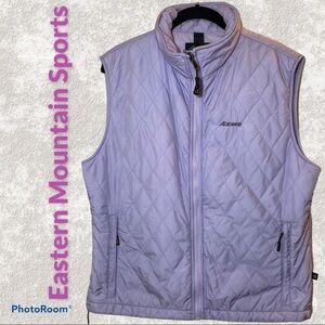 EASTERN MOUNTAIN SPORTS Lavender Purple Mock Neck Primaloft Puffer Vest,‎ Large